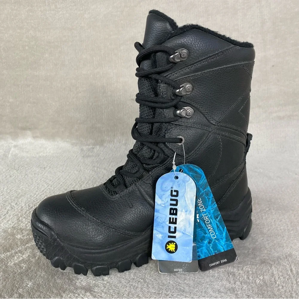 Icebug‎ Sorix2 Boots Womens Size 5.5 Black Winter Waterproof Bugrip Snow NEW